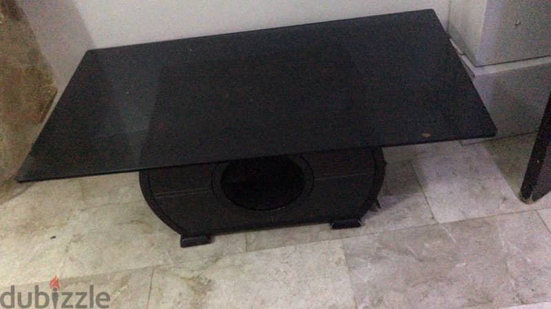 glass coffee table black 5 rial 0