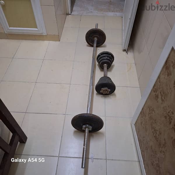 Threadmill with sofa bed & barbell sets 4