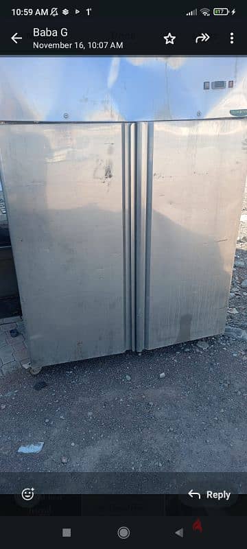 body steel refrigerator 110 riyal only 1