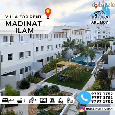 MADINAT AL ILAM | FULLY FURNISHED 4+1 BR COMMUNITY VILLA FOR RENT