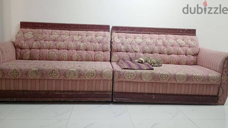 4pc sofa set for sale in good condition 0