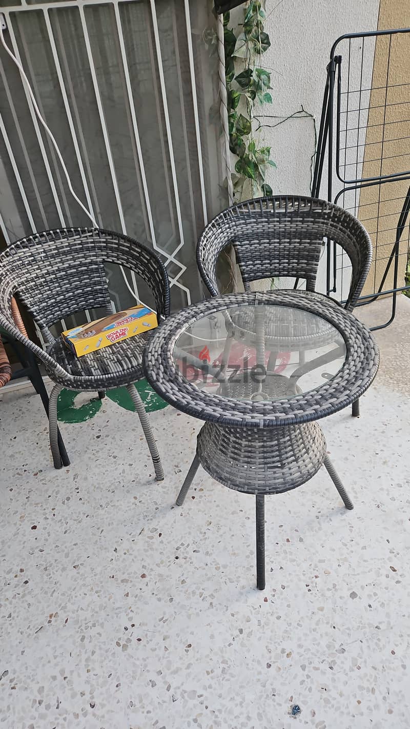 Garden chair and table set 0