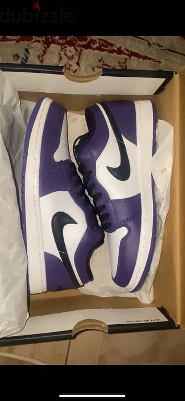 Air Jordan 1 " Court Purple White " (authentic) 0