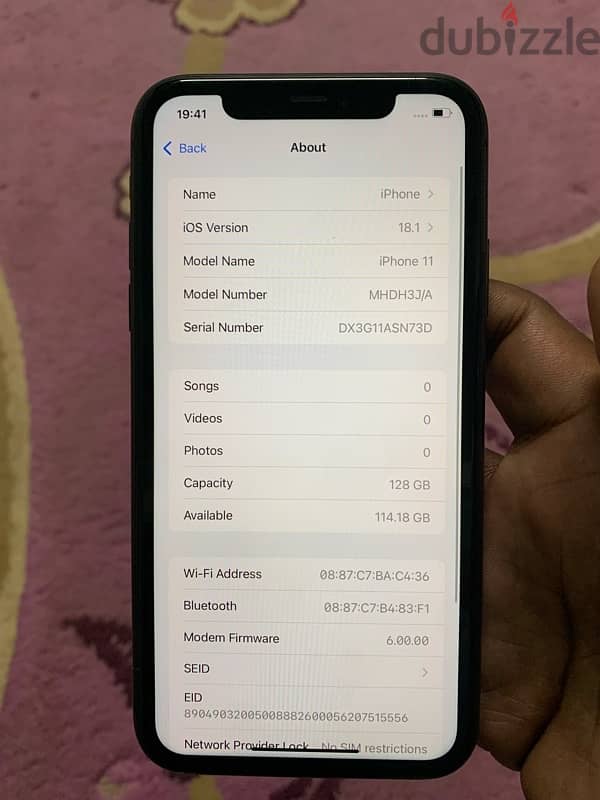 iPhone 11 128 gb battery 86 2