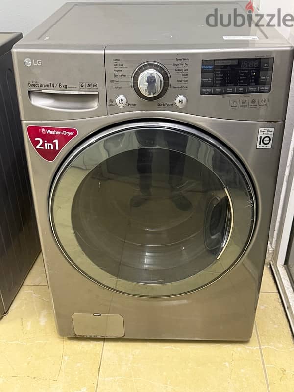 lg 2 in 1 washing machine 14 kg available for sale in working conditio 0