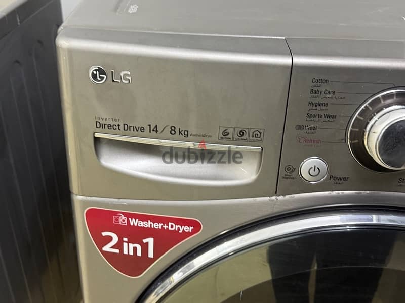 lg 2 in 1 washing machine 14 kg available for sale in working conditio 1