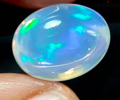 حجر أوبال غير معالج طبيعي مع إثبات natural opal stone with lab prove