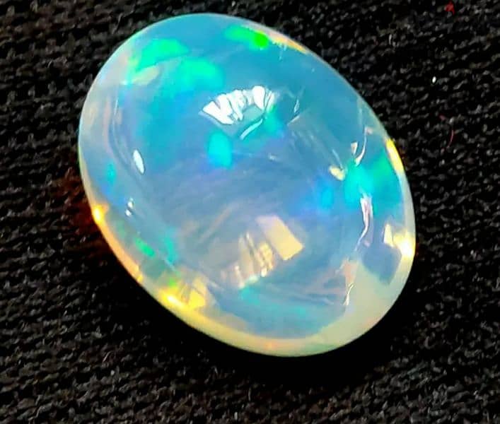 حجر أوبال غير معالج طبيعي مع إثبات natural opal stone with lab prove 2