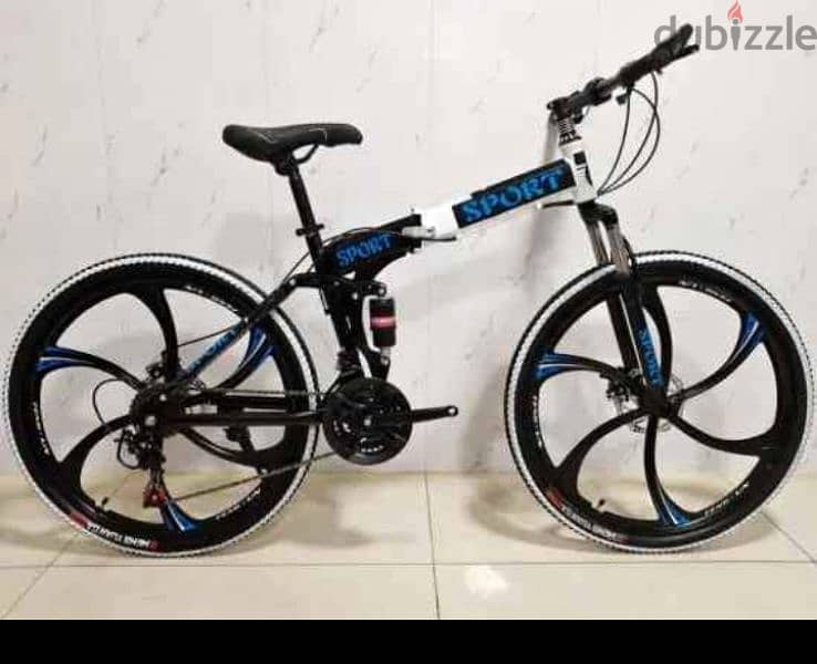 Blue BMW 6 Spokes FOLDABLE 26 GEARS Cycle size 26 0