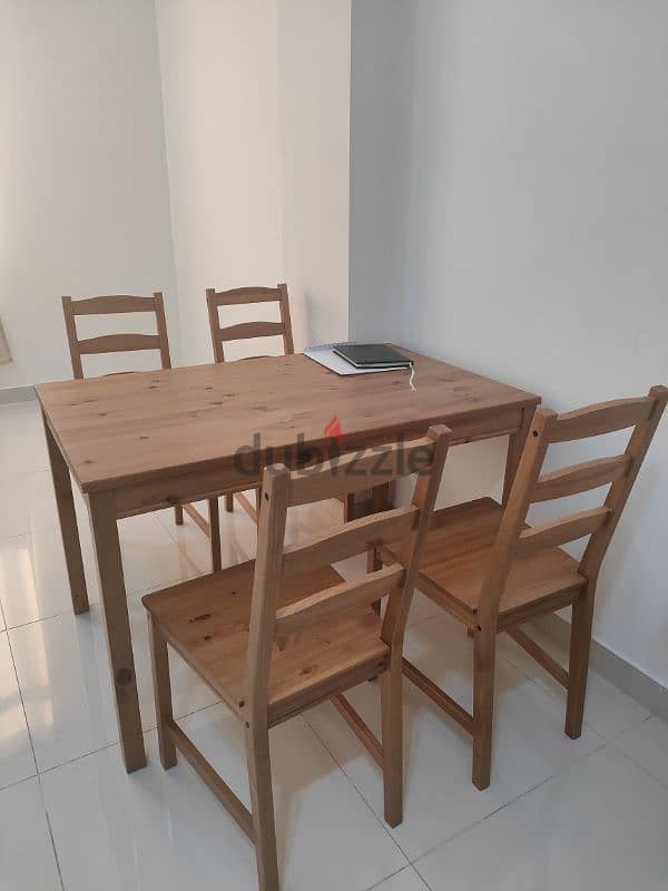 IKEA Table and wooden shelf for Sale 1