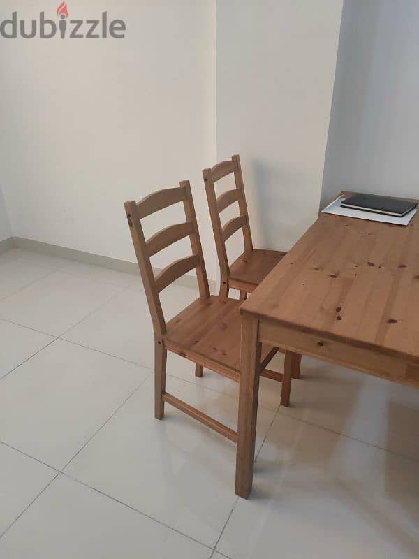 IKEA Table and wooden shelf for Sale 3