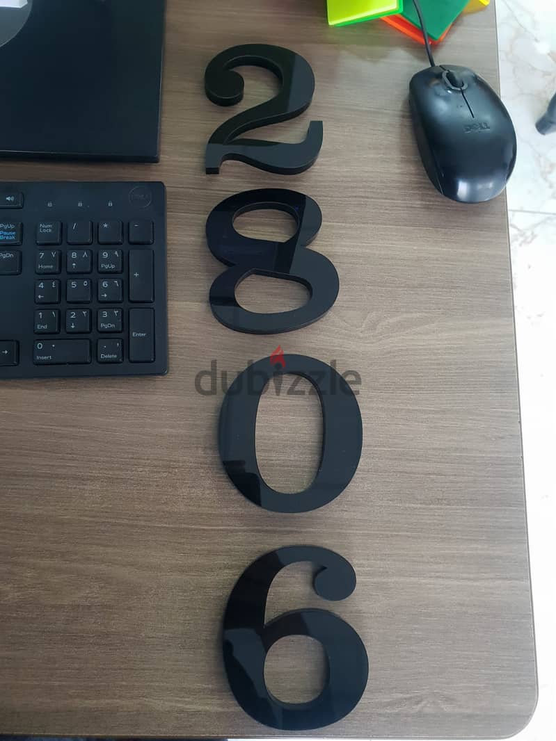 i will make custom 3D house number 3