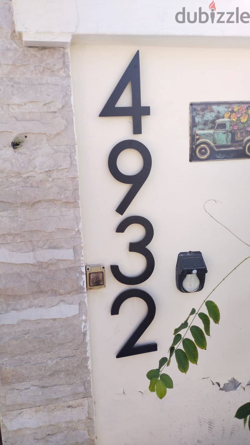 i will make custom 3D house number 5