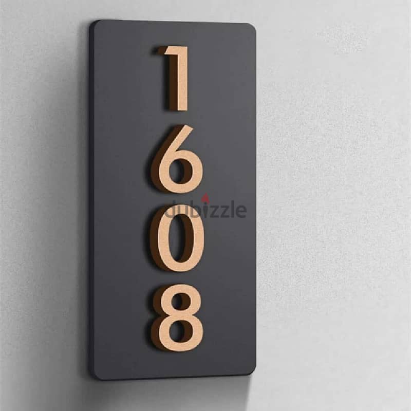 i will make custom 3D house number 6