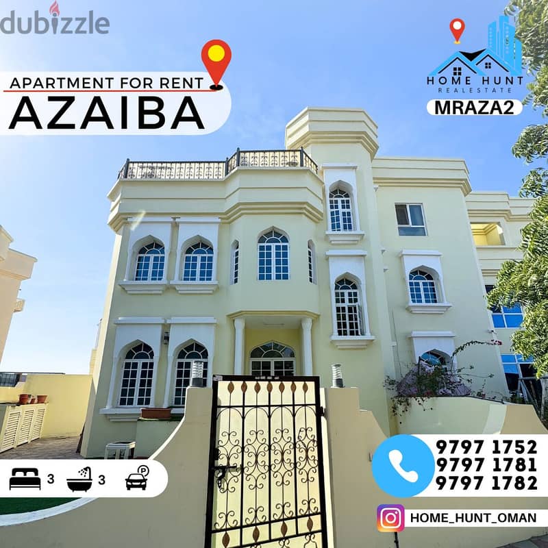 AZAIBA | MODERN 3BHK APARTMENT FOR RENT 0