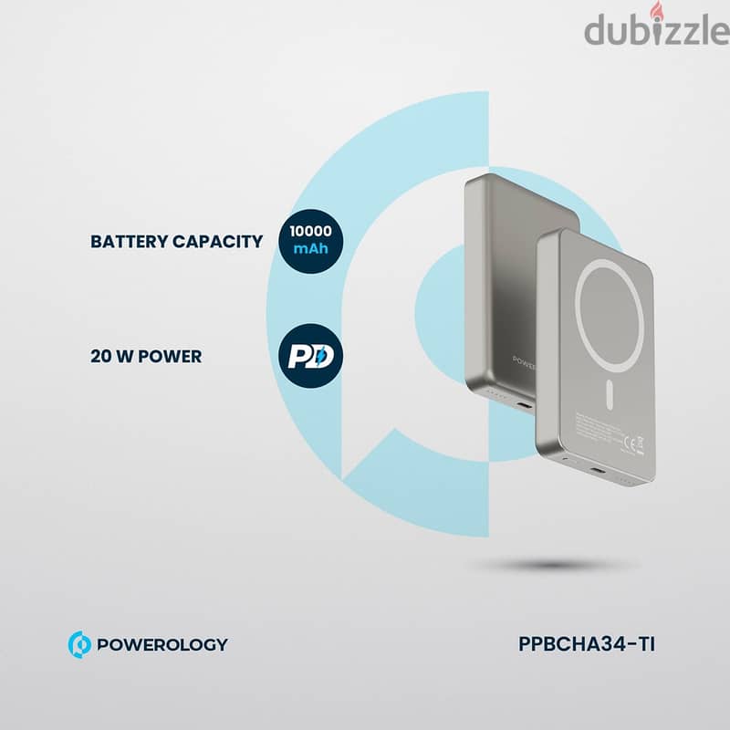 Powerology 10000 mAh 20W PD & 15W Magsafe Powerbank 1