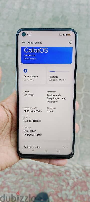 OPPO A96 256GB 8+8RAM SNAPDRAGON 680 1