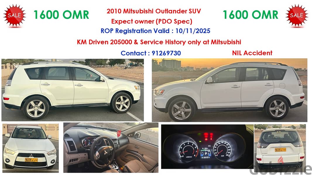 2010 Mitsubishi Outlander SUV 0