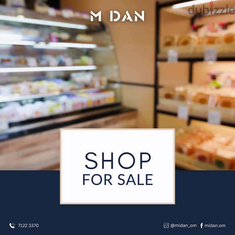 SWEET SHOP FOR SALE محل حلويات للبيع 0