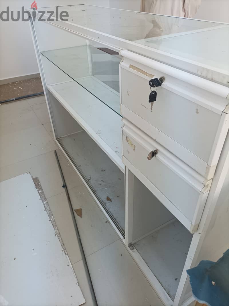 Aluminium Glass Table For Sale 0