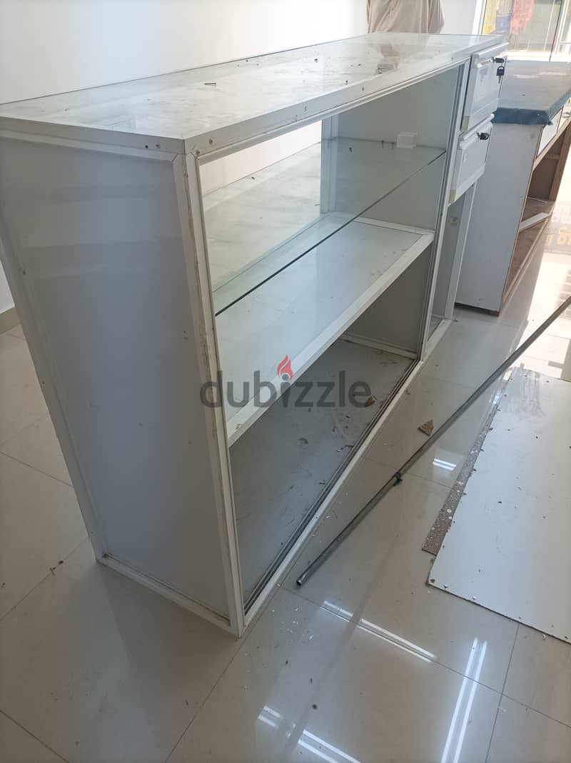 Aluminium Glass Table For Sale 1