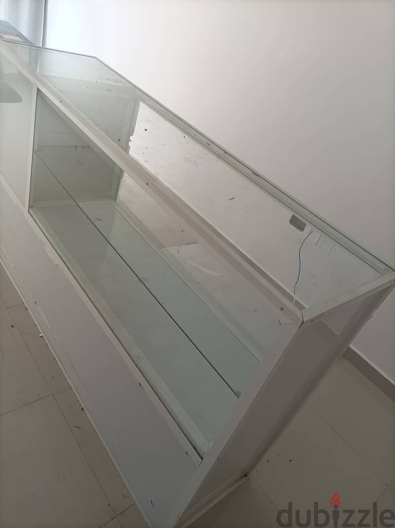 Aluminium Glass Table For Sale 4