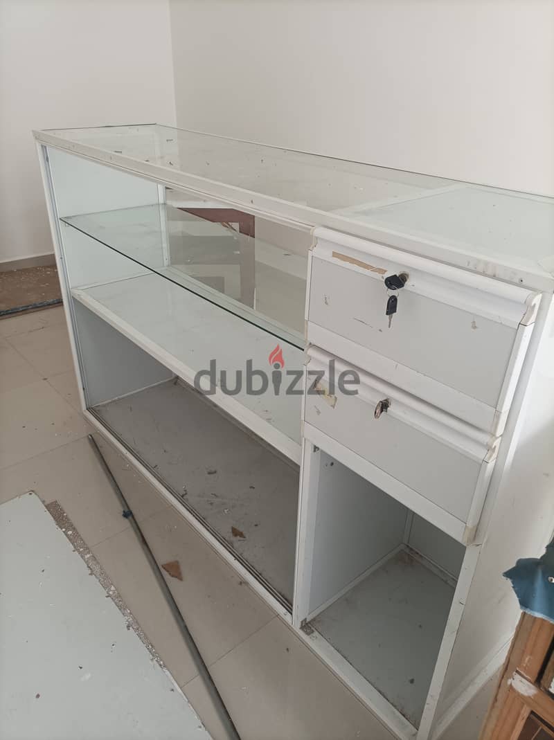 Aluminium Glass Table For Sale 7