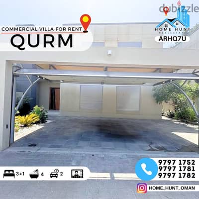 QURM | MODERN 3+1 BR COMMERCIAL VILLA