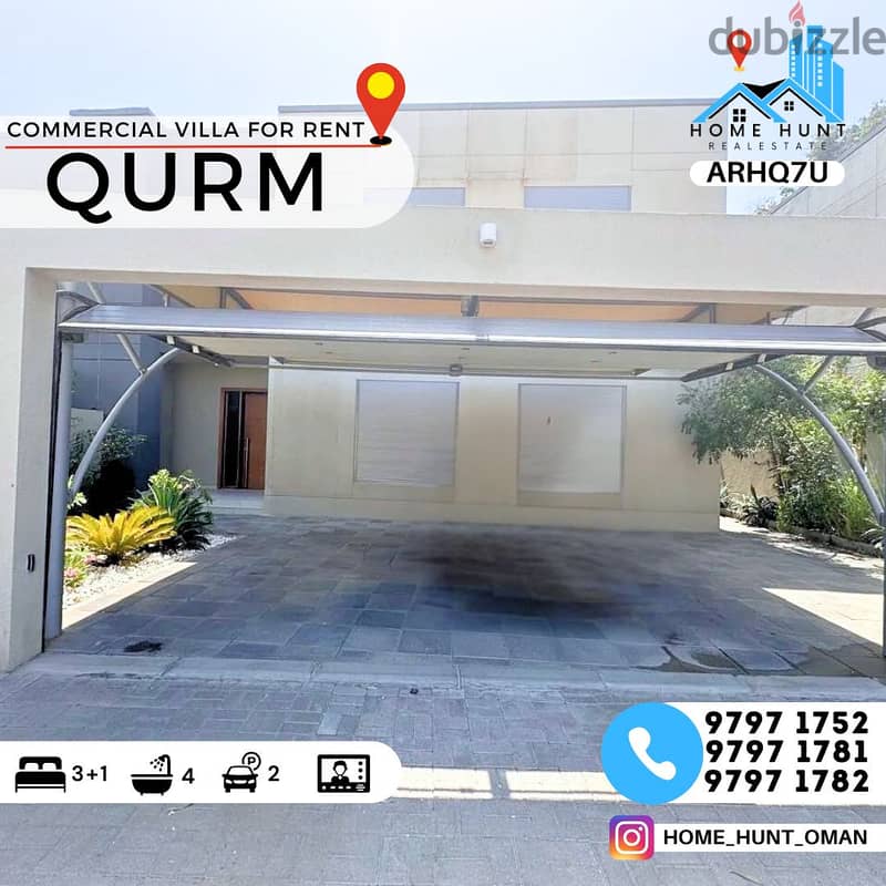 QURM | MODERN 3+1 BR COMMERCIAL VILLA 0