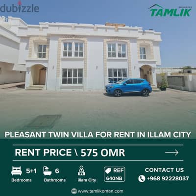 Pleasant Twin Villa for Rent in illam City | REF 640NB