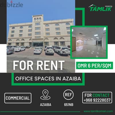 Office Spaces for Rent in Al Azaiba |REF 651NB