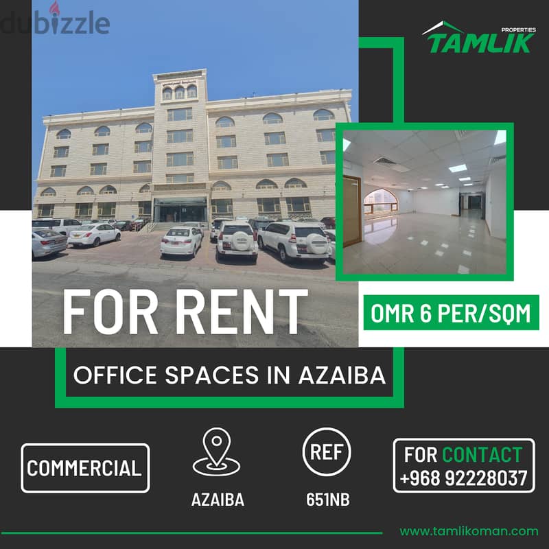 Office Spaces for Rent in Al Azaiba |REF 651NB 0