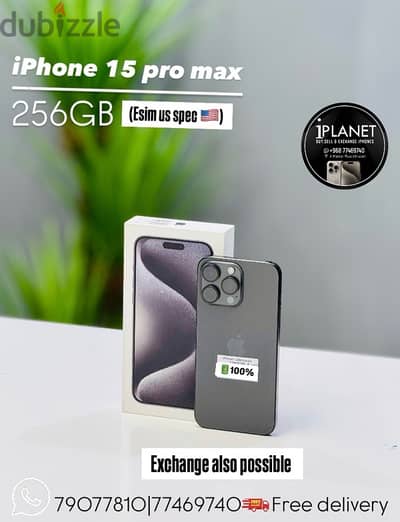 iPhone 15promax 256GB | E sim | with apple warranty