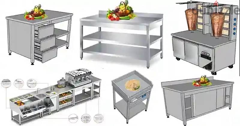 stainless steel restaurant and coffee shop items 0