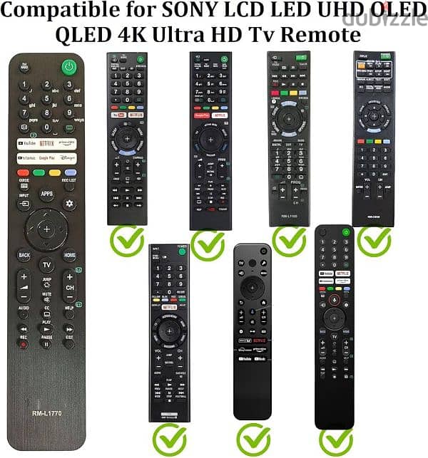 LG Samsung Sony Panasonic tv remote available 0