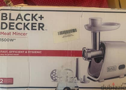 Black + Decker meat mincer grinder new 1500watt