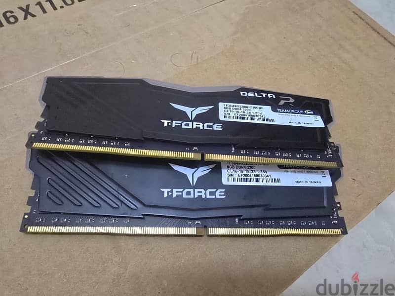 16 gb ram t-force with RGB (8gb x2) ddr4 3200 0