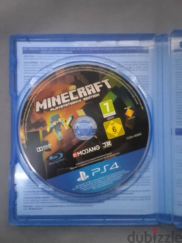 Minecraft PS4 disc 2