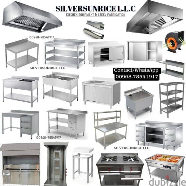 manufacturing ss kitchen table, sink & hood for kitchen 0