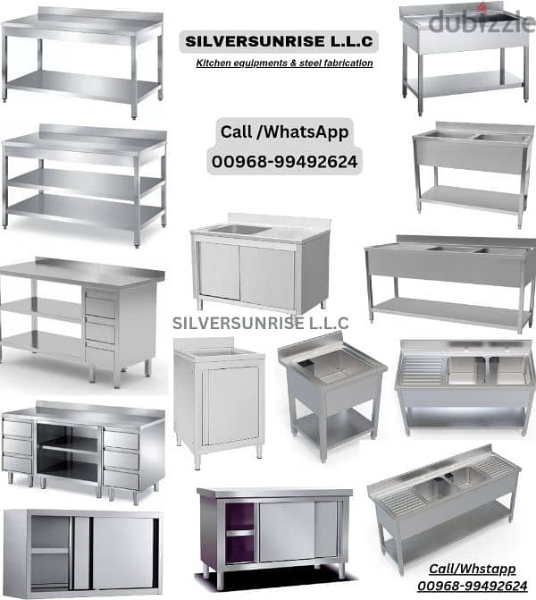 manufacturing ss kitchen table, sink & hood for kitchen 2