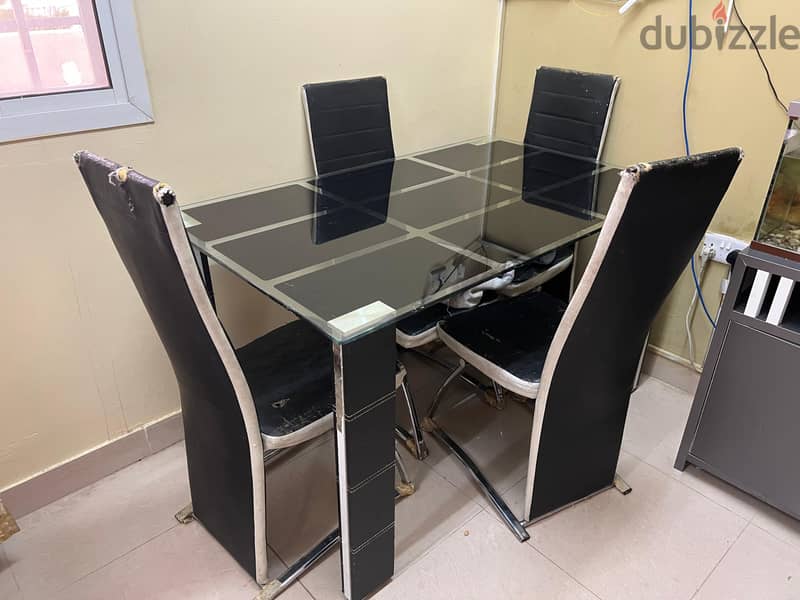 3 SEATER SOFA & 4 SEATER DINING TABLE 0