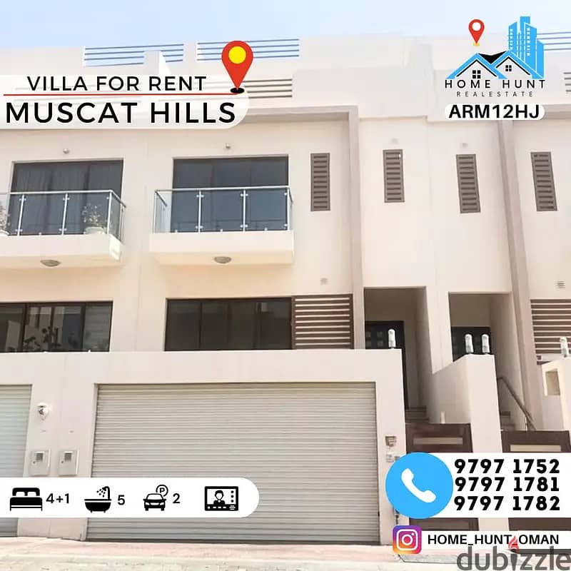 MUSCAT HILLS | BEAUTIFUL 4+1 COMMUNITY VILLA FOR RENT 0