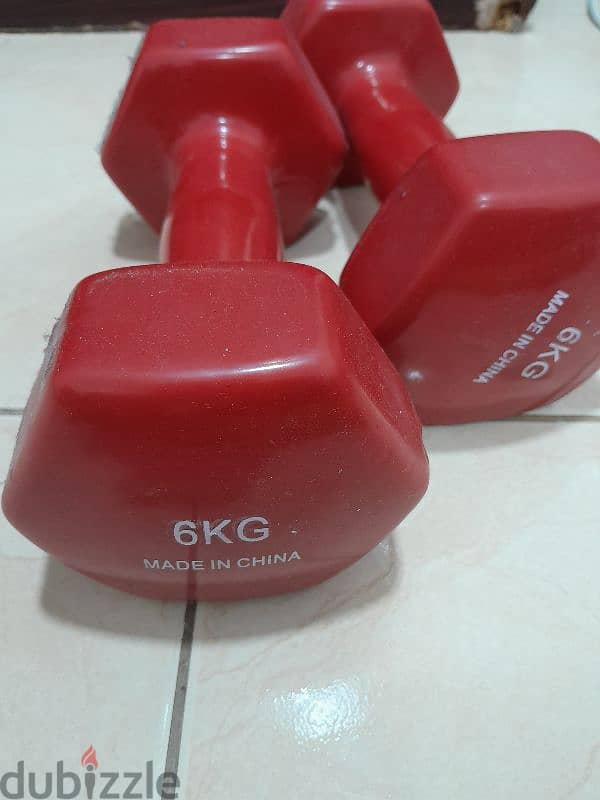 Dumbbell set 6kg each 0