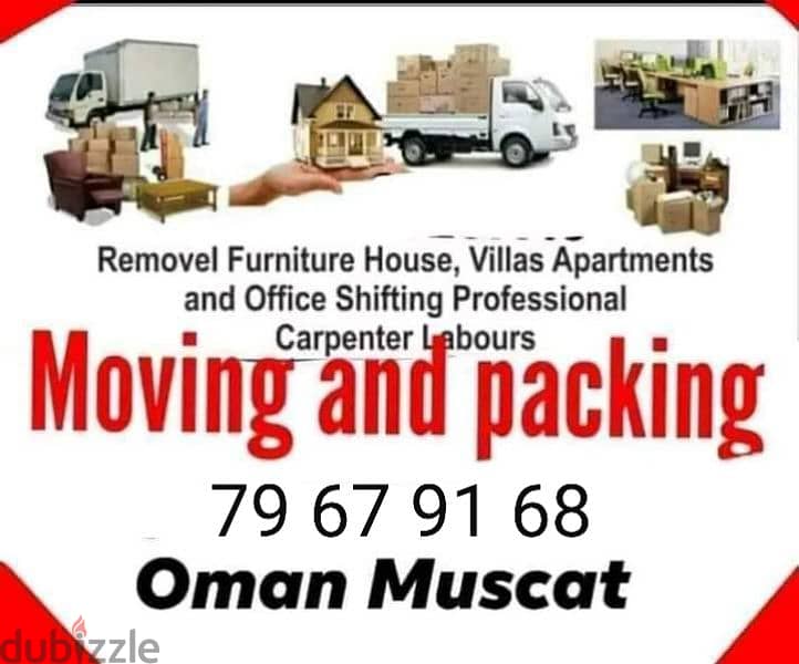 muscat furniture house shiftingg low price 0