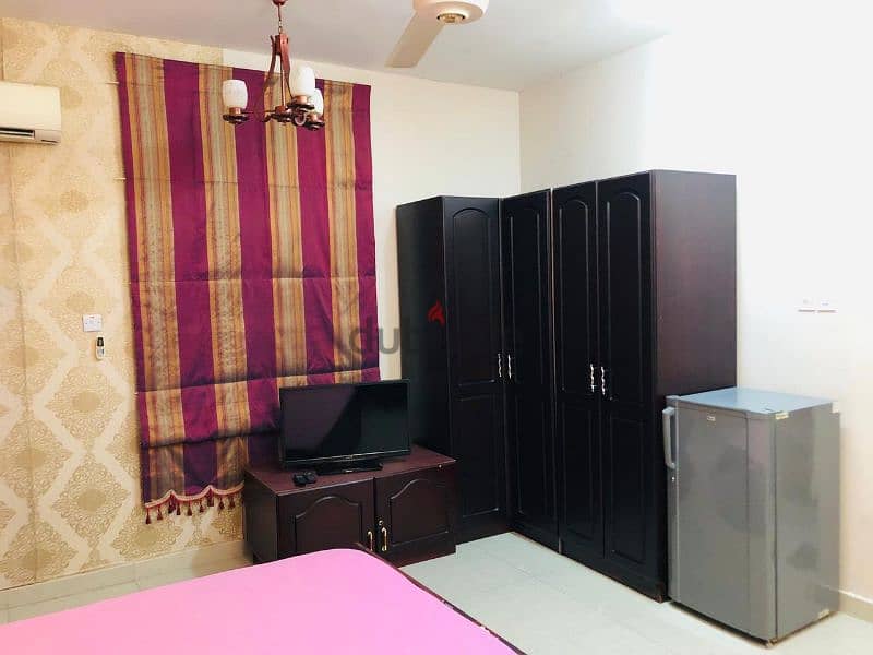 Fully furnished studio room for rent al azaiba near almeera hyper mark 1