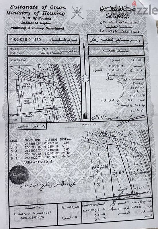 ارض للايجار في بدبد تحديدا الملتقى 0