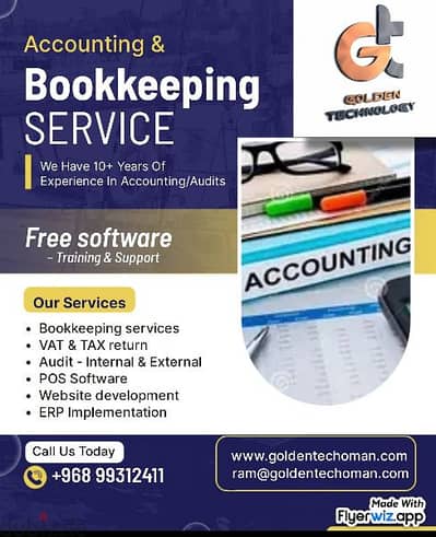 Bookkeeping, VAT, TAX and Audit