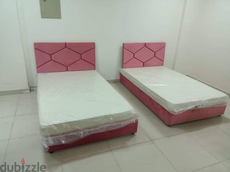 King Size Wooden Velvet Bed 12