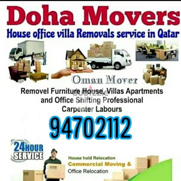 Muscat Mover carpenter house  shiffting  TV curtains furniture fixing 0