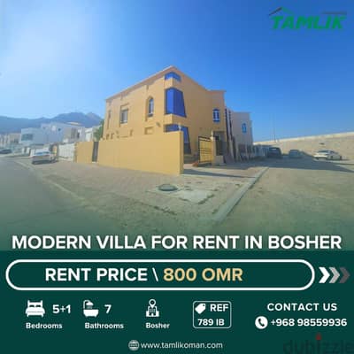 Modern Villa for Rent in Bosher | REF 789iB